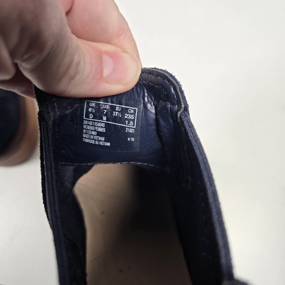 Clarks Blue Standard Fit Leather Havisham Top Boots - Picture 5 of 7